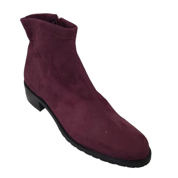 Ron White Giorgi Mulberry Vegan Leather Ankle Boot - Picture 3 of 6
